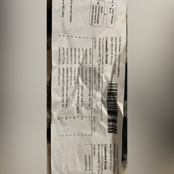 Lot of 10 Shein V Neck Crop Tops Multiple Sizes S M L XS - Picture 5 of 7